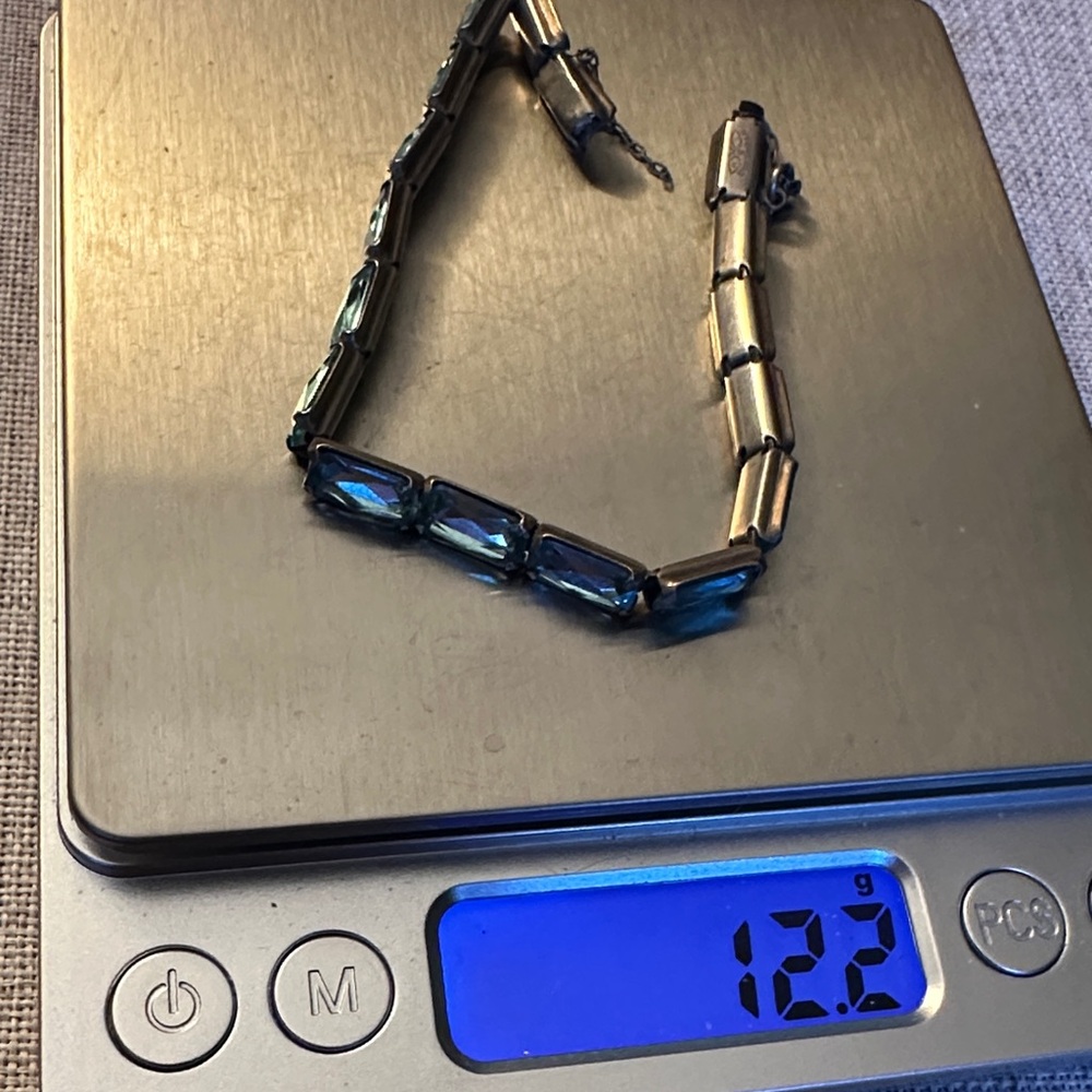 Solid 925 Sterling Silver Emerald Cut Aquamarine … - image 2